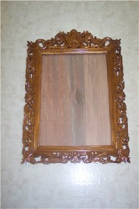 EXPRESSIVE STYLE - Hand Carved Wooden Frame for Mirror, Picture, Painting etc. in Solid Teak Wood