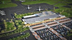 3D Airport Exterior rendering Design