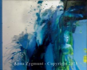Reflection1,2012,cm.65x80.oil on canvas