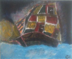 art,gi-Ship on the Sea