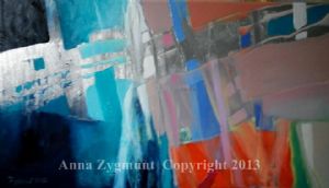 Abstract Discovery3.2012.oil on canvas.cm.40x70