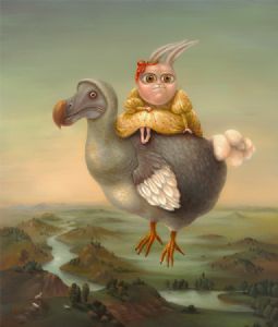 Flying Dodo. Prints on Premium Canvas.