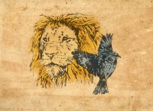 Lion And Bird