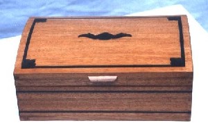 MianStarr,Carol-Imran-PURITY - Inlaid & Hand Crafted Wooden Jewelry Box in Solid Mahogany & Wenge Wood