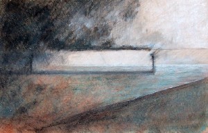 at the sea