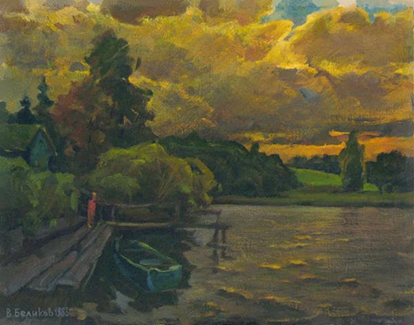 Belikov,Sergey-Boat on sunset
