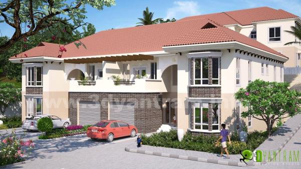 Desai,Ruturaj-3D Architectural exterior rendering desing studio