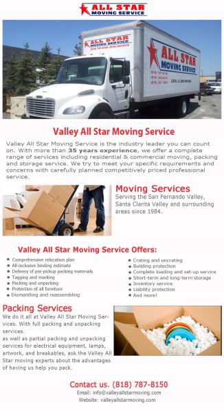 Moving,Valleyallstar-Santa Clarita CA Moving Services