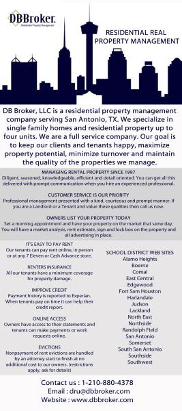 Broker LLC,DB-Property Evaluation San Antonio TX
