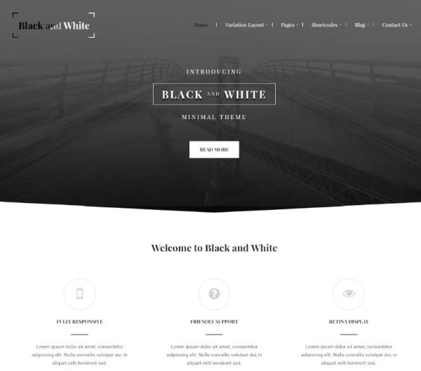 Aldea,Anna-Black and White WordPress Theme