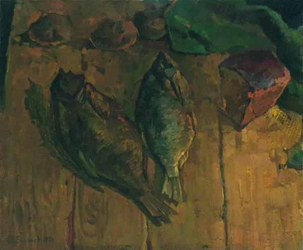 Belikov,Sergey-Still life with fish