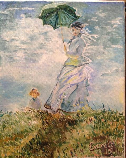 Copy of Monet's Lady with Parasol