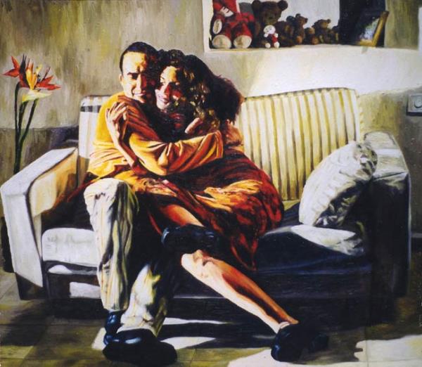 perez,Raphael-couple artworks man woman realistic paintings realism artwork raphael perez