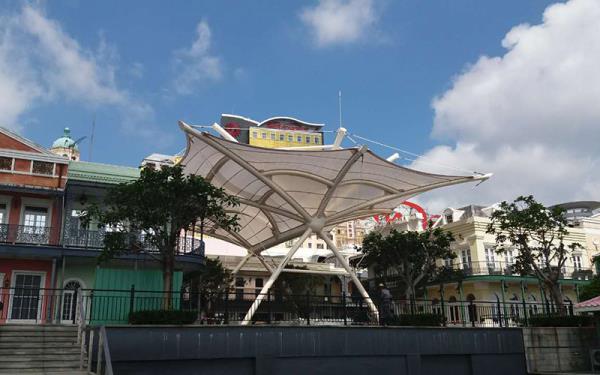 Macau Jackson Square Tensile Structure Canopy Project