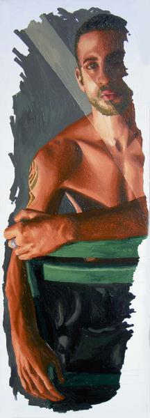 perez,Raphael-man portrait male portrait realistic paintings figurative artworks painting raphael perez