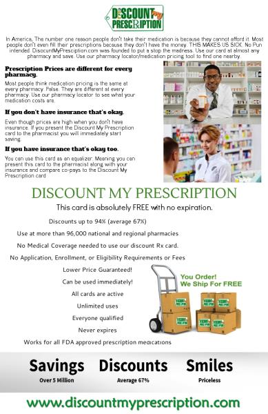 Prescription discount