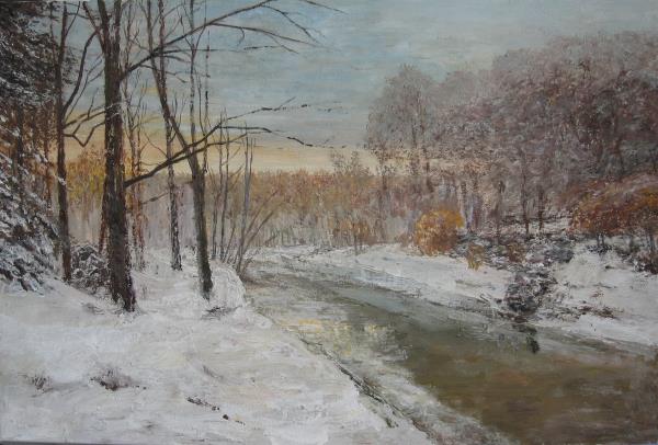 Paunovic,Slobodan-Winter motif with river