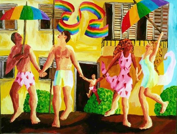 new family queer families lgbt painter raphael perez  the story life of homoseuxal