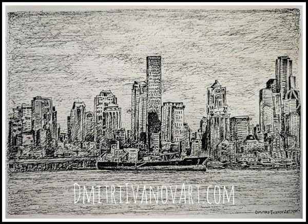 Black Container Ship