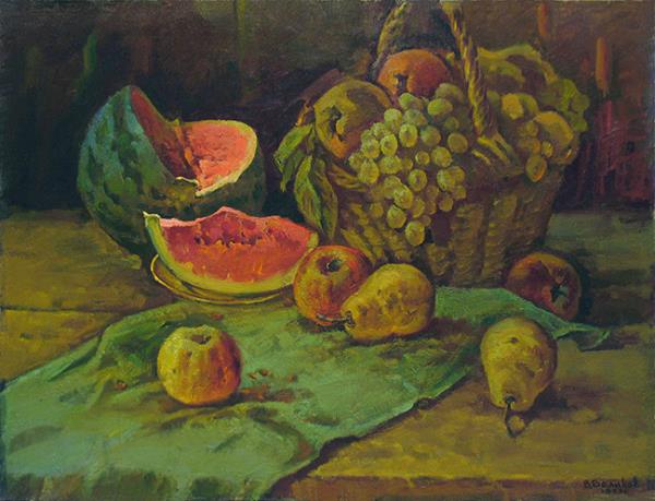 Still life with water melon