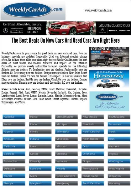 ads,weeklycar-New car dealers Jacksonville