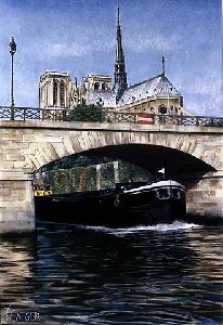 Pont de l'Archeveche-Paris
