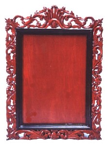 MianStarr,Carol-Imran-WILD PASSION - Hand Carved & Inlaid Wooden Frame for Mirror, Picture, Picture etc. in Solid Wood