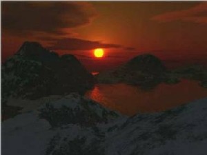 Chvatova,Katerina-red sunset 1