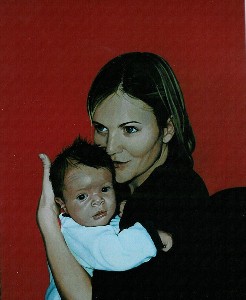 Portrait de S. et son bebe