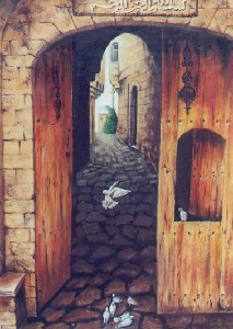 the door