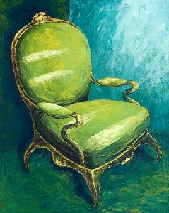 Angelart,Renate Berghaus-green chair