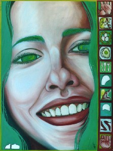 Multari,Emanuela-Green selfportrait