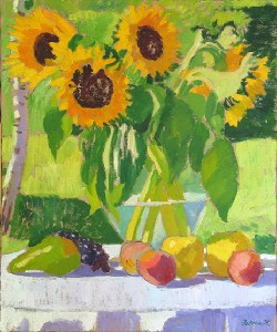 Sunflowers with fruits