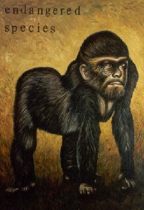 Gorialla with selfportrait